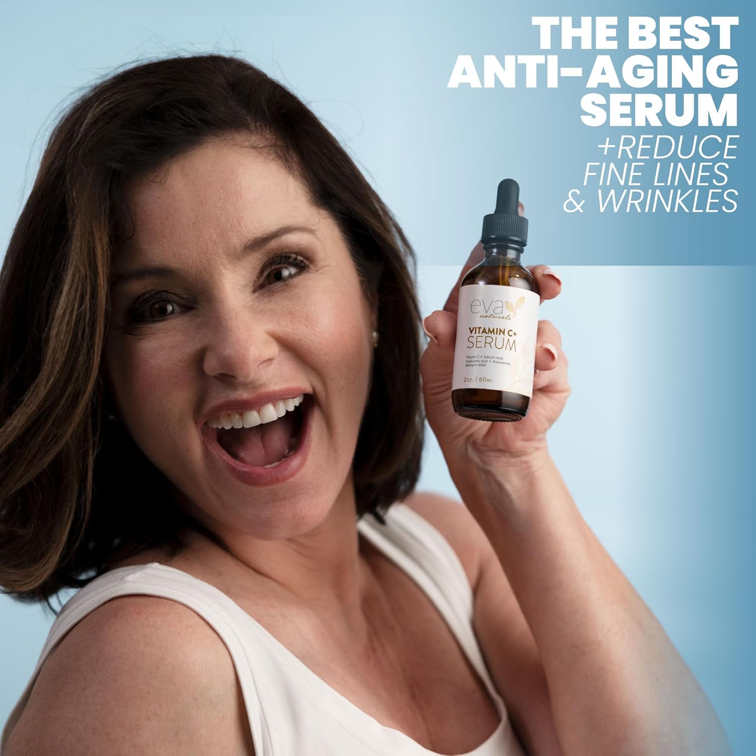 Thumbnail 2 de Eva Naturals Vitamin C Serum for Face (Retinol, Hyaluronic Acid, Niacinamide & Salicylic Acid) – 1 fl oz