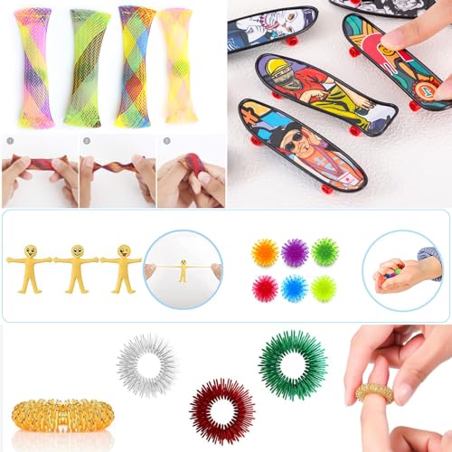 Detalle 2 de JUAUO 50 Pcs Fidget Toy Set: kit sensorial para estrés, autismo y TDAH
