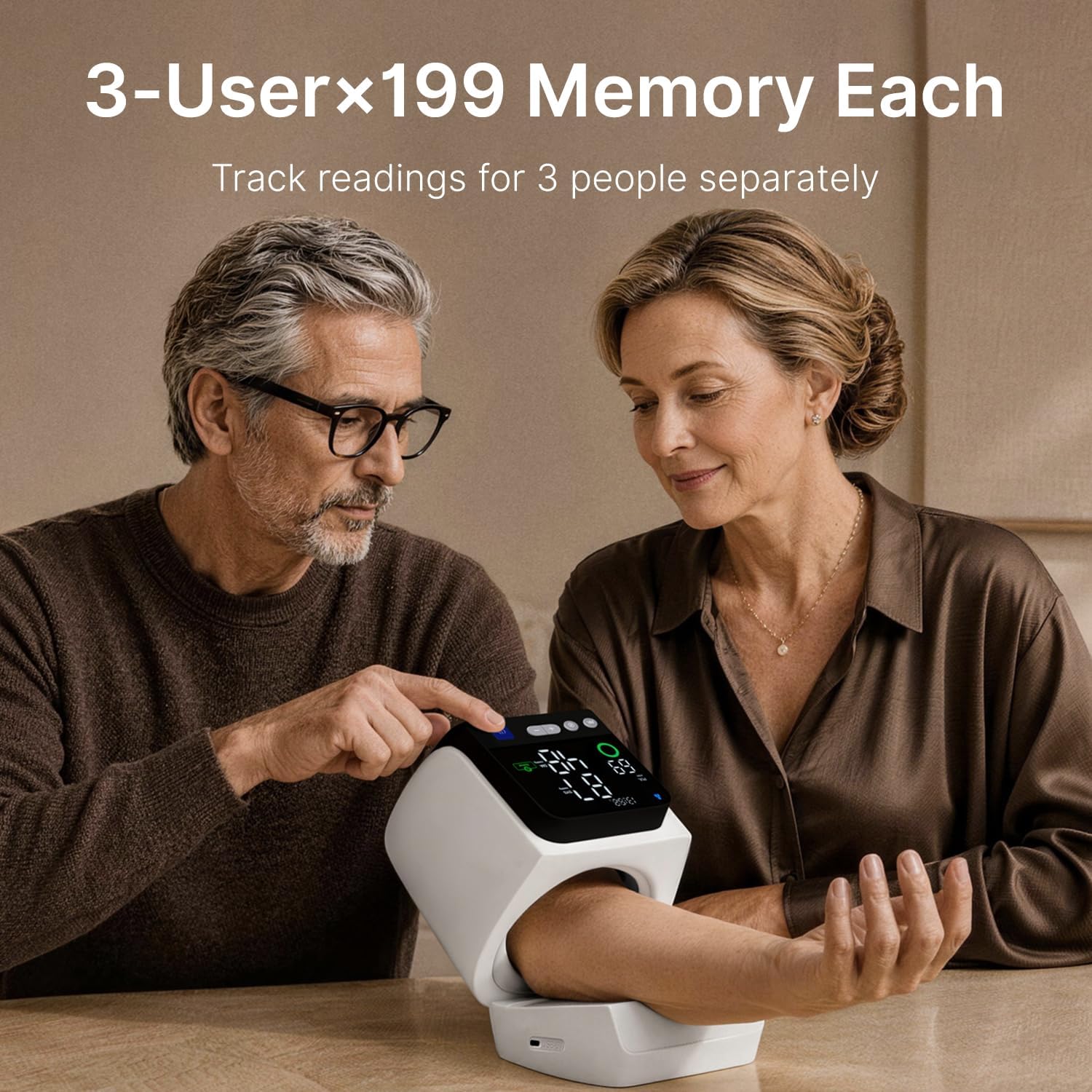 Thumbnail 1 de ZDEER U90B PLUS Upper Arm Blood Pressure Monitor, No-Wrap Cuff