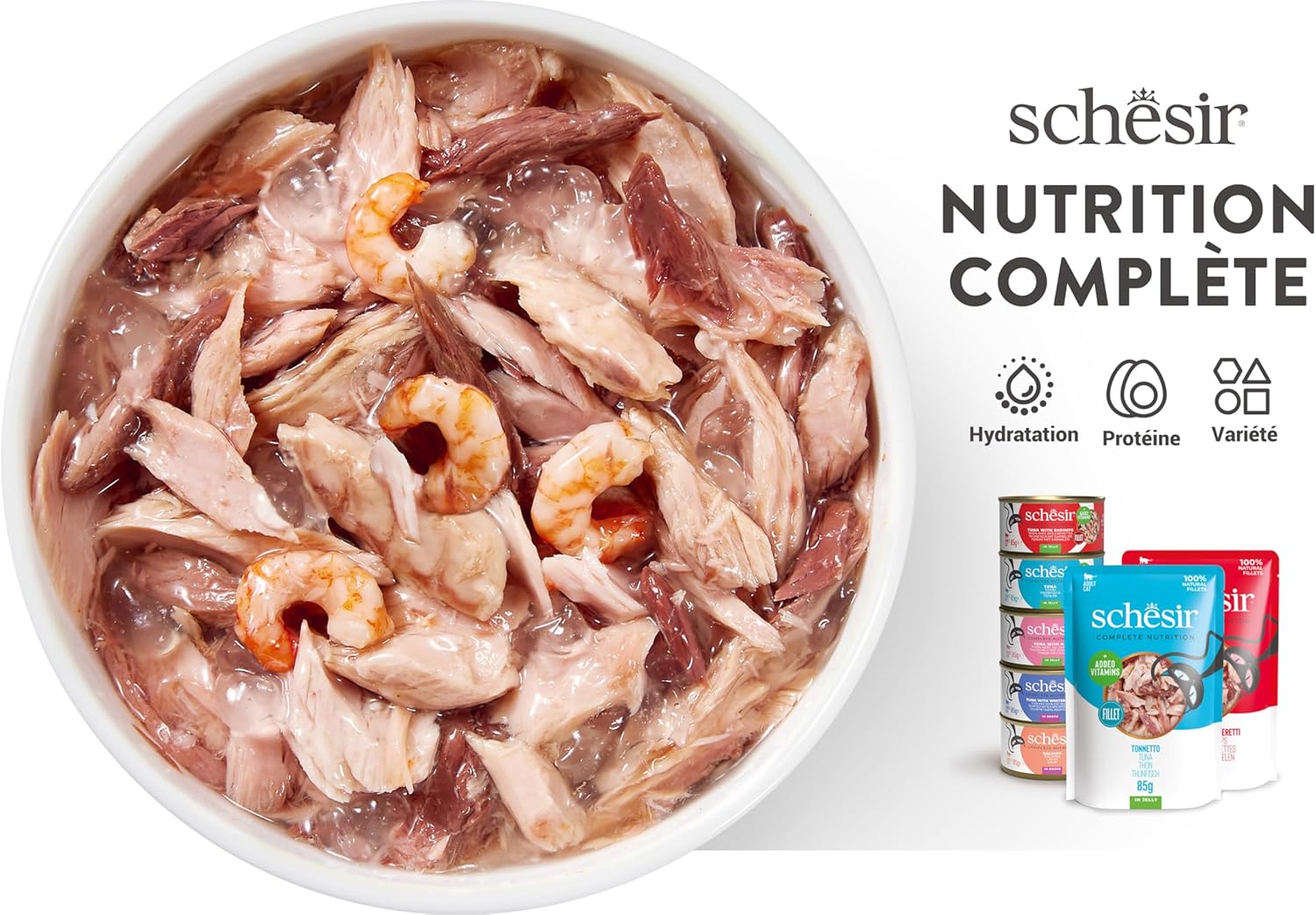 Thumbnail 6 de Schesir Thon avec Poulet en Gelée – Nourriture humide pour chats, conserve, 12 x 85 g
