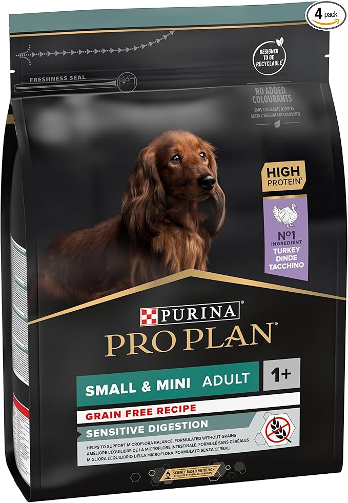 Detalle de Purina Pro Plan Small Adult Grain Free Dog Food 🐶, 4x2.5kg