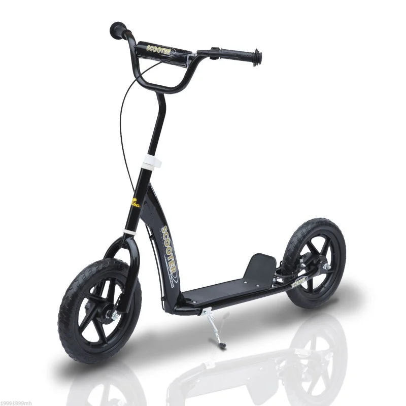 Detalle de Homcom Scooter Patinete con Freno y Manillar Ajustable Negro