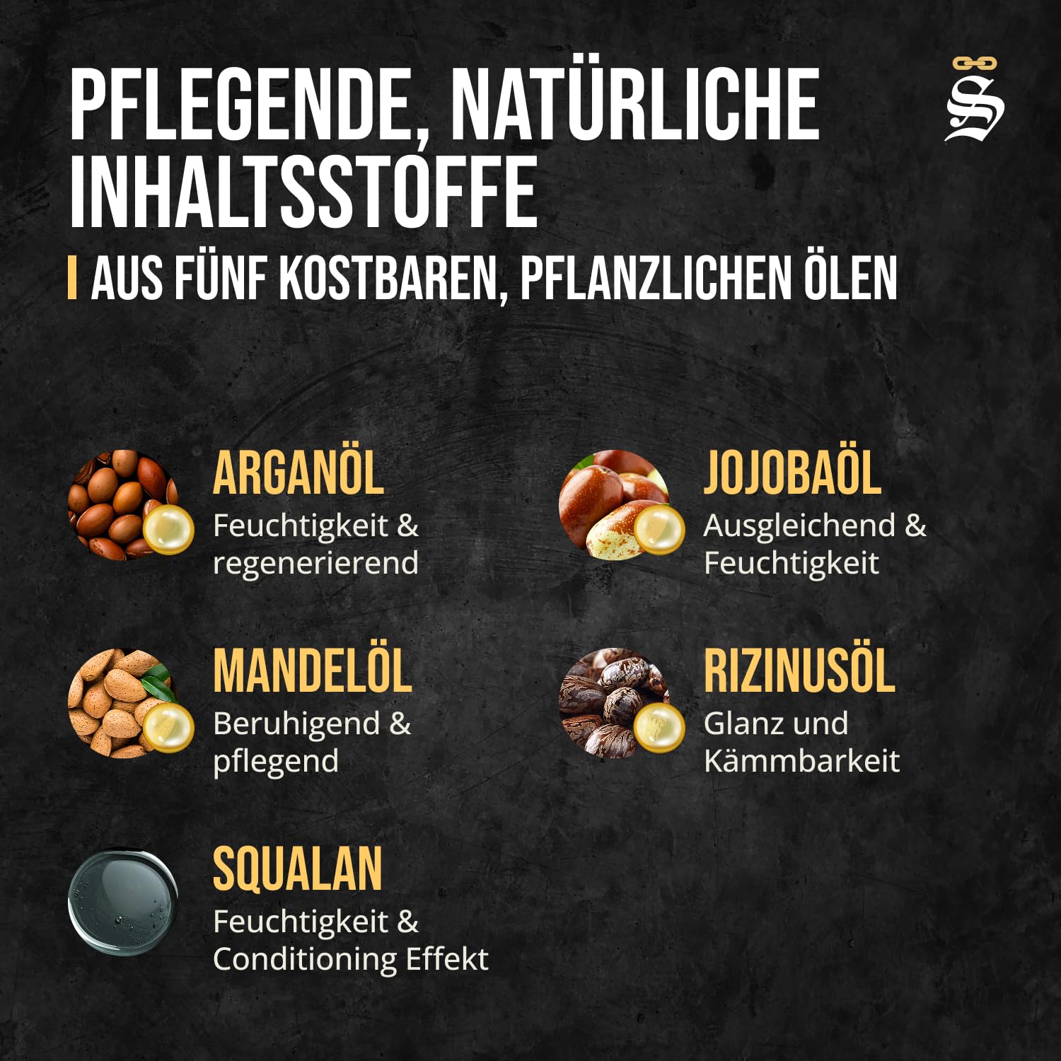 Detalle de Störtebekker Premium Bartöl Sandelholz – 50 ml, vegan, Made in Germany