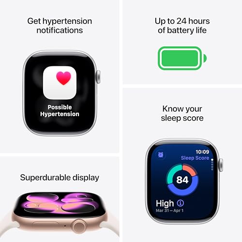 Detalle de Apple Watch Series 11 GPS 42mm in Rose Gold Aluminum with Light Blush Sport Band
