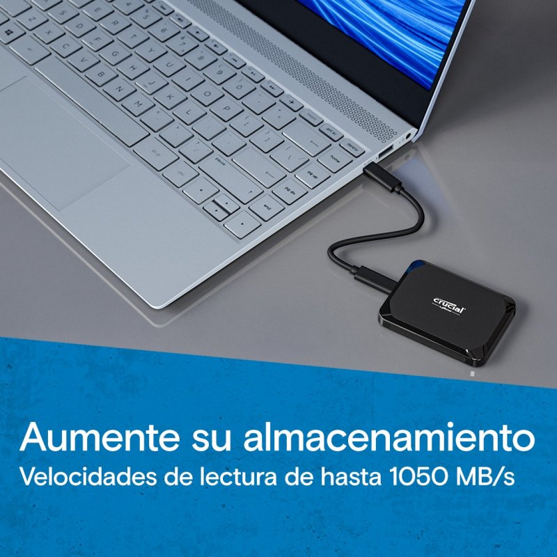 Detalle 2 de Crucial X9 SSD 4 TB externo USB-C negro 💾