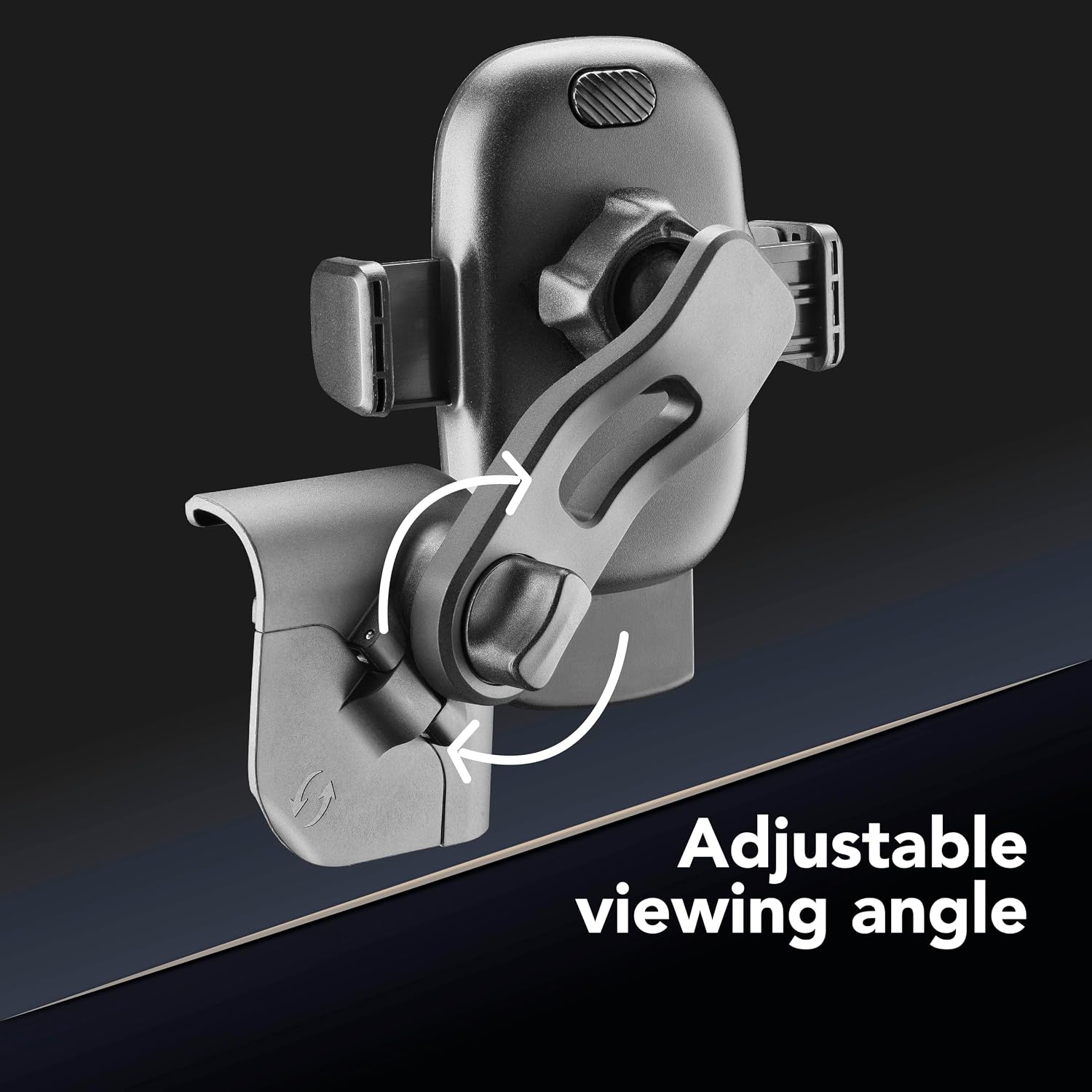 Detalle de Cellularline Hug Screen Tesla Car Holder con fissaggio adesivo 3M e rotazione 360°