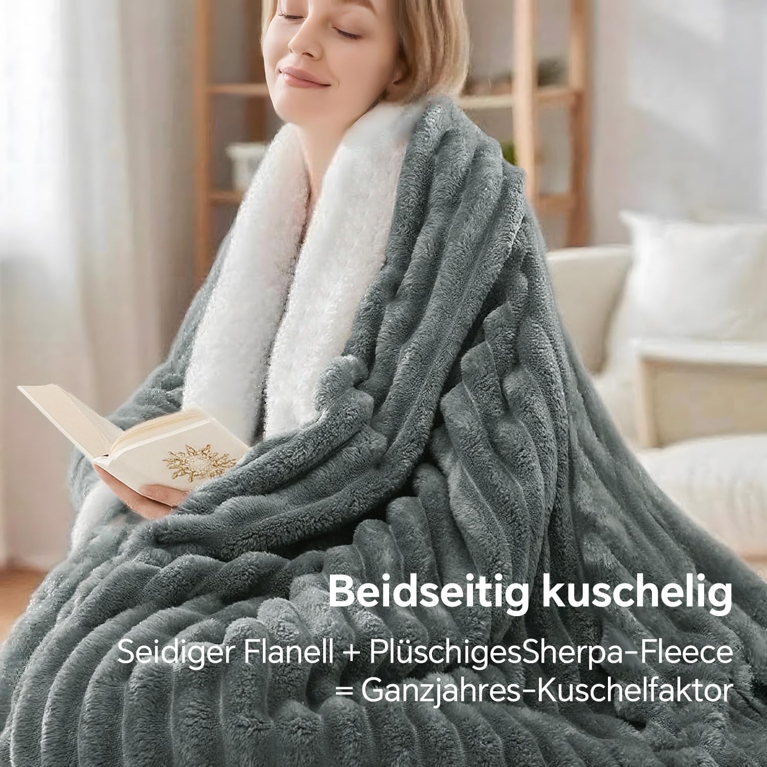 Thumbnail 5 de BEDELITE Kuscheldecke 150x200 cm Flauschig