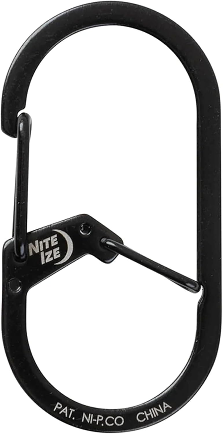 Detalle de NITEIZE 58668 Gカラビナー #2 ステンレス製・二段階ゲートのキー用カラビナ