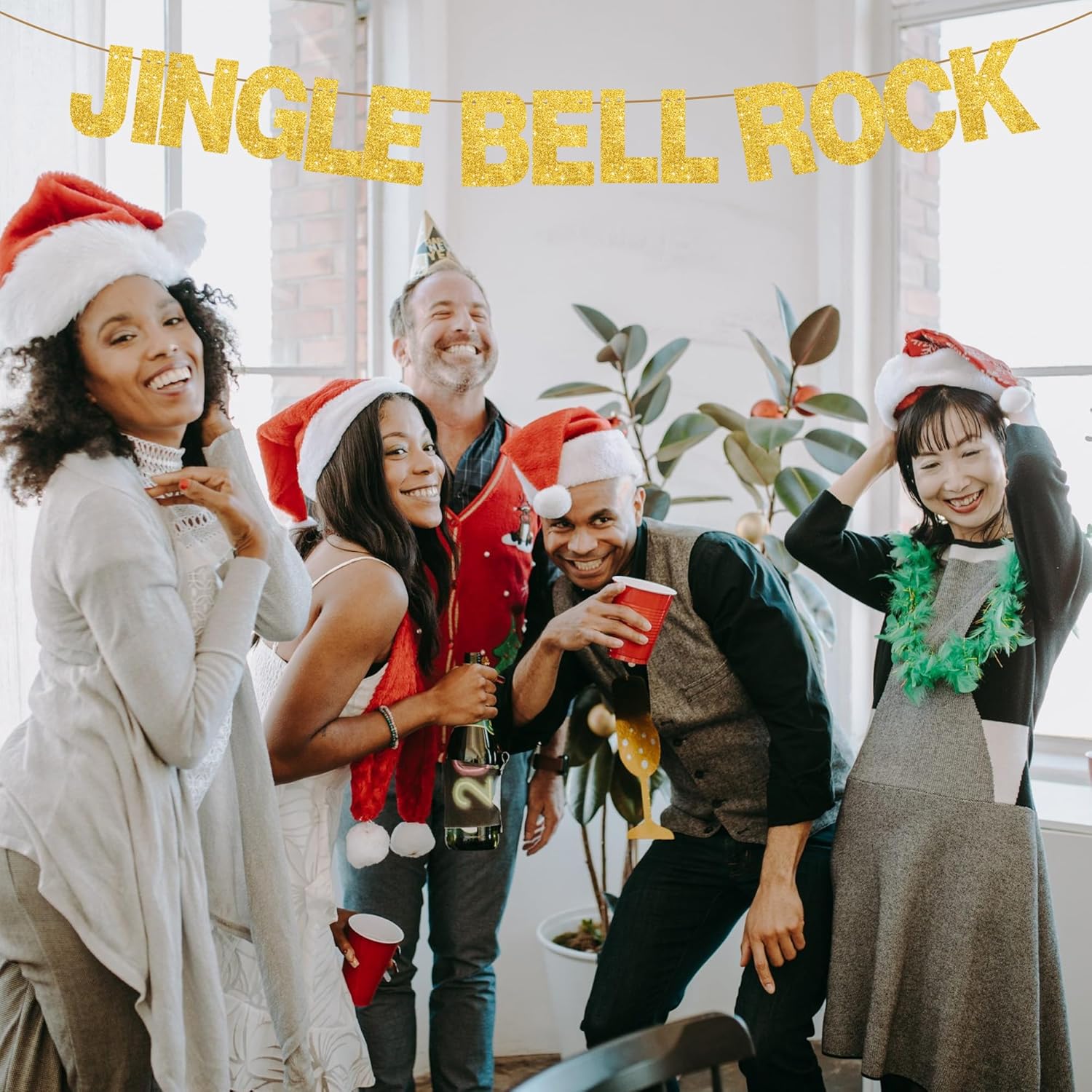 Thumbnail 4 de BEISHIDA 116 PCS Glitter Gold Letter Banner Kit 🎉