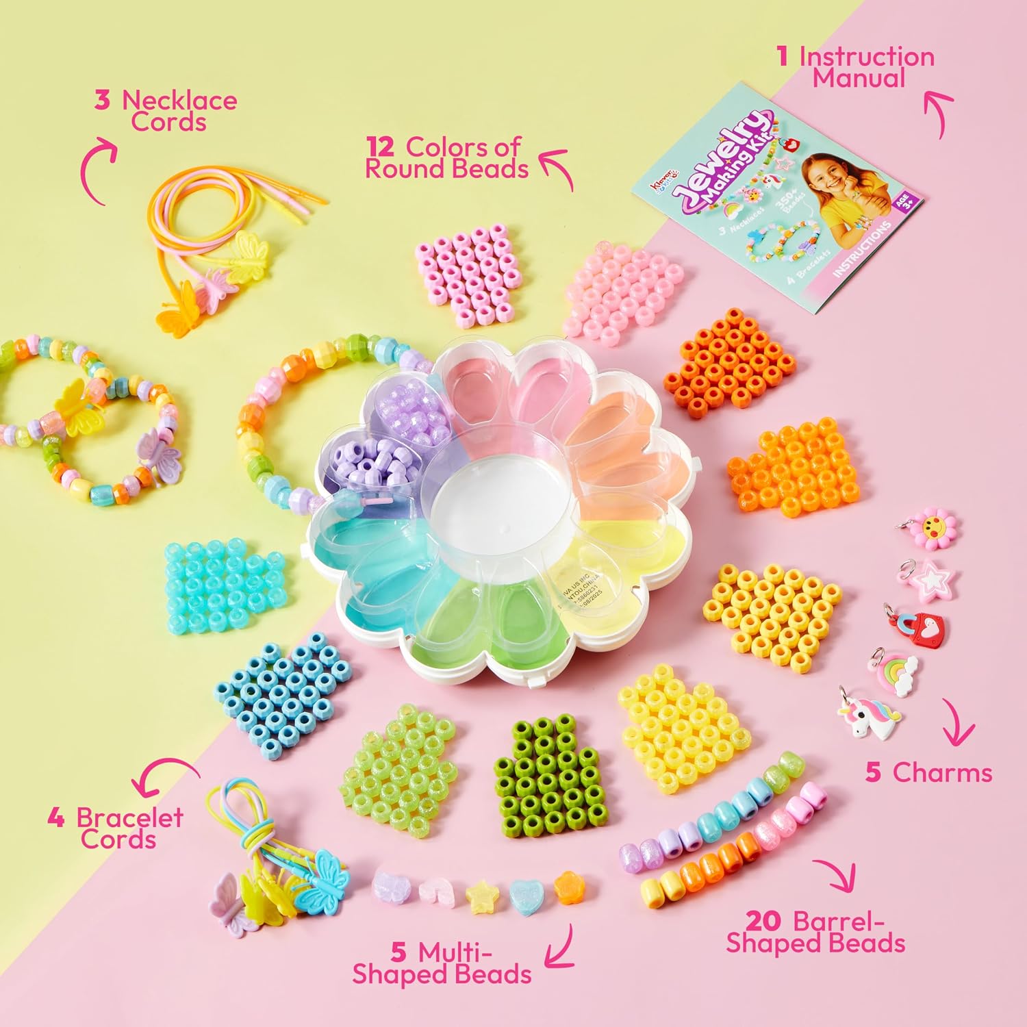 Thumbnail 4 de Klever Kits Jewelry Making Kit with 350+ Beads ๐๐