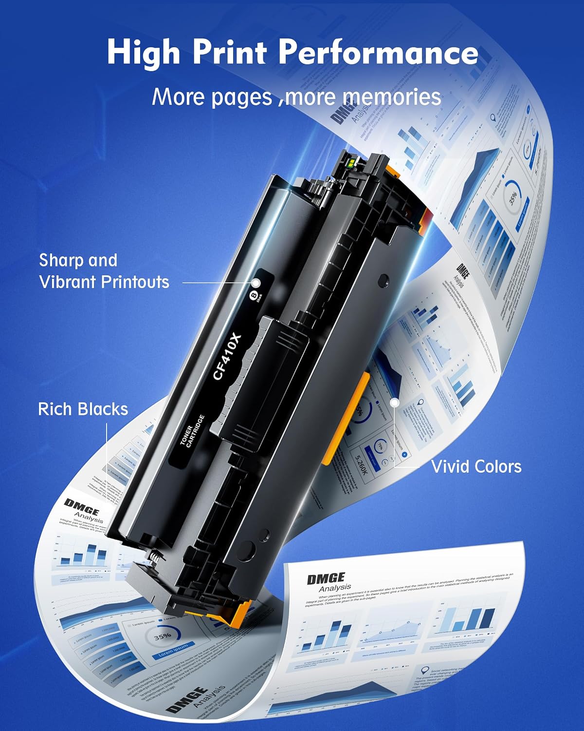 Thumbnail 3 de DMGE 410X Compatible Toner Cartridge 4-Pack for HP Color LaserJet Pro