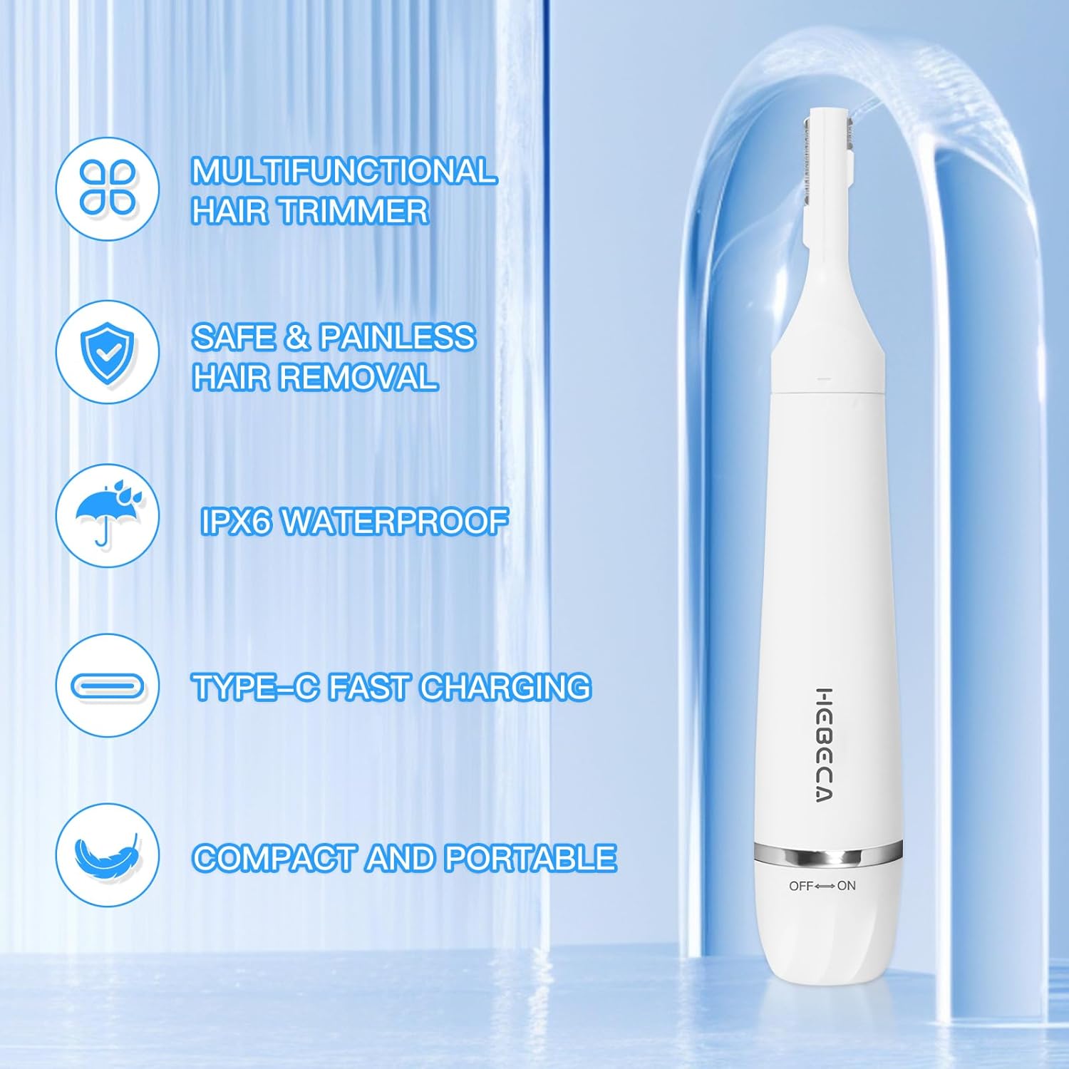 Detalle 2 de HEBECA FT3001 nose hair trimmer 60 min