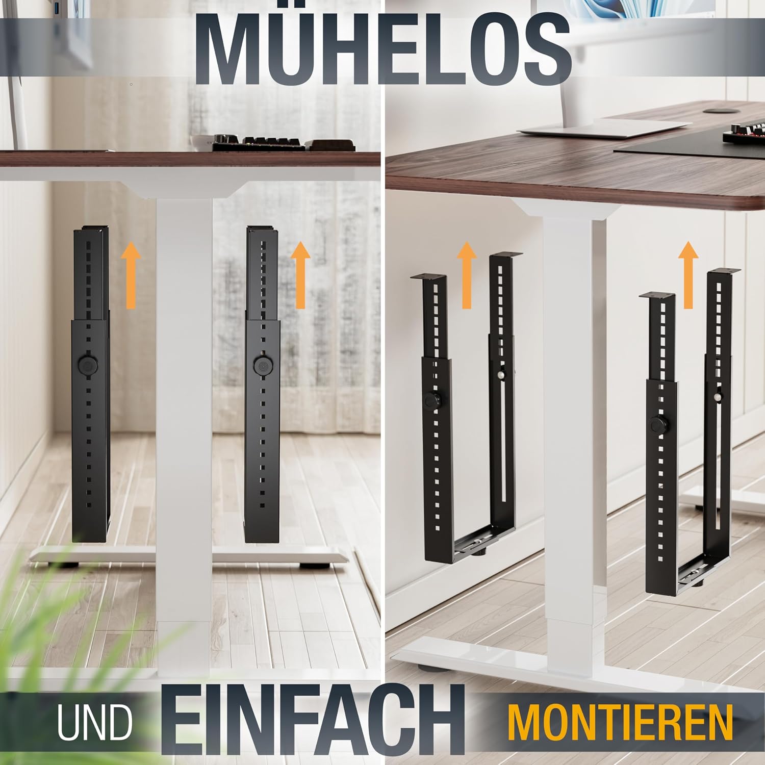 Detalle 2 de RICOO TRH02-B PC-Halterung unter Schreibtisch 35 kg