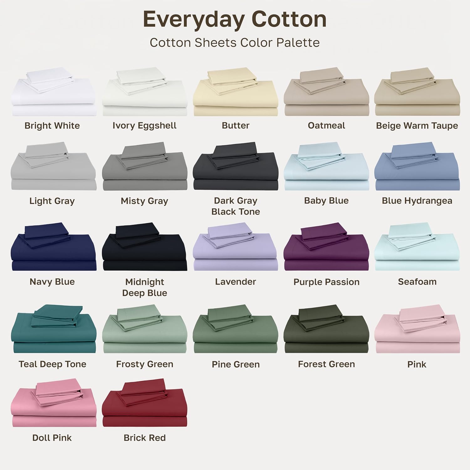 Thumbnail 6 de California Design Den Queen Sheets 100% Cotton