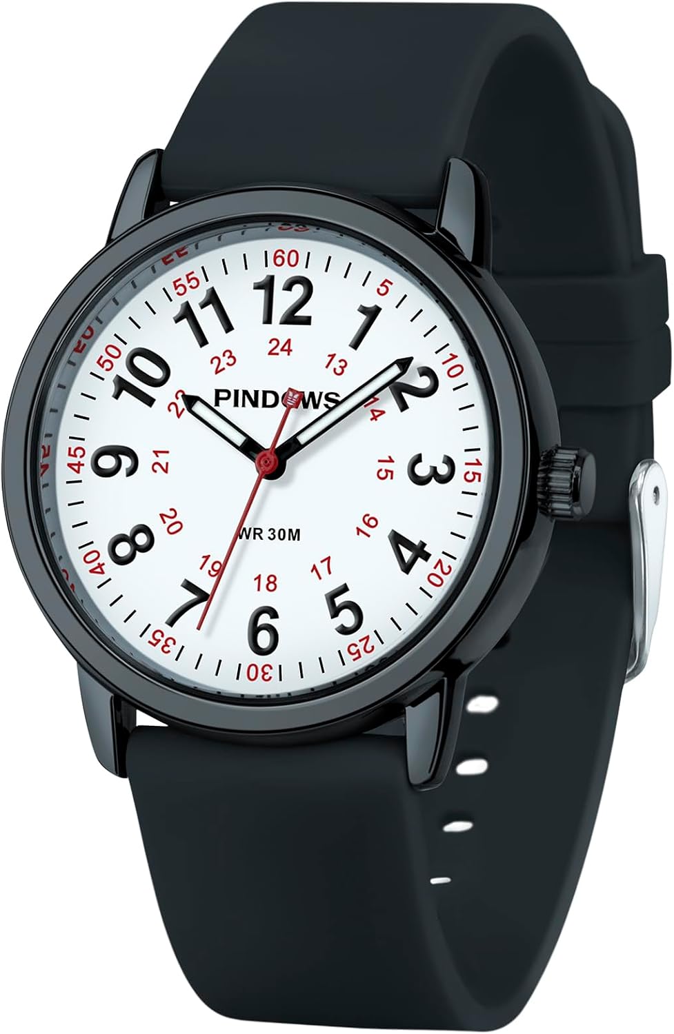 Detalle de PINDOWS Analog-Quarzuhr 30 m wasserdicht