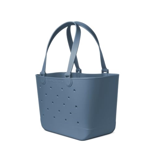 Detalle 2 de Simple Modern Getaway Blue Dune Large Bolso de playa impermeable
