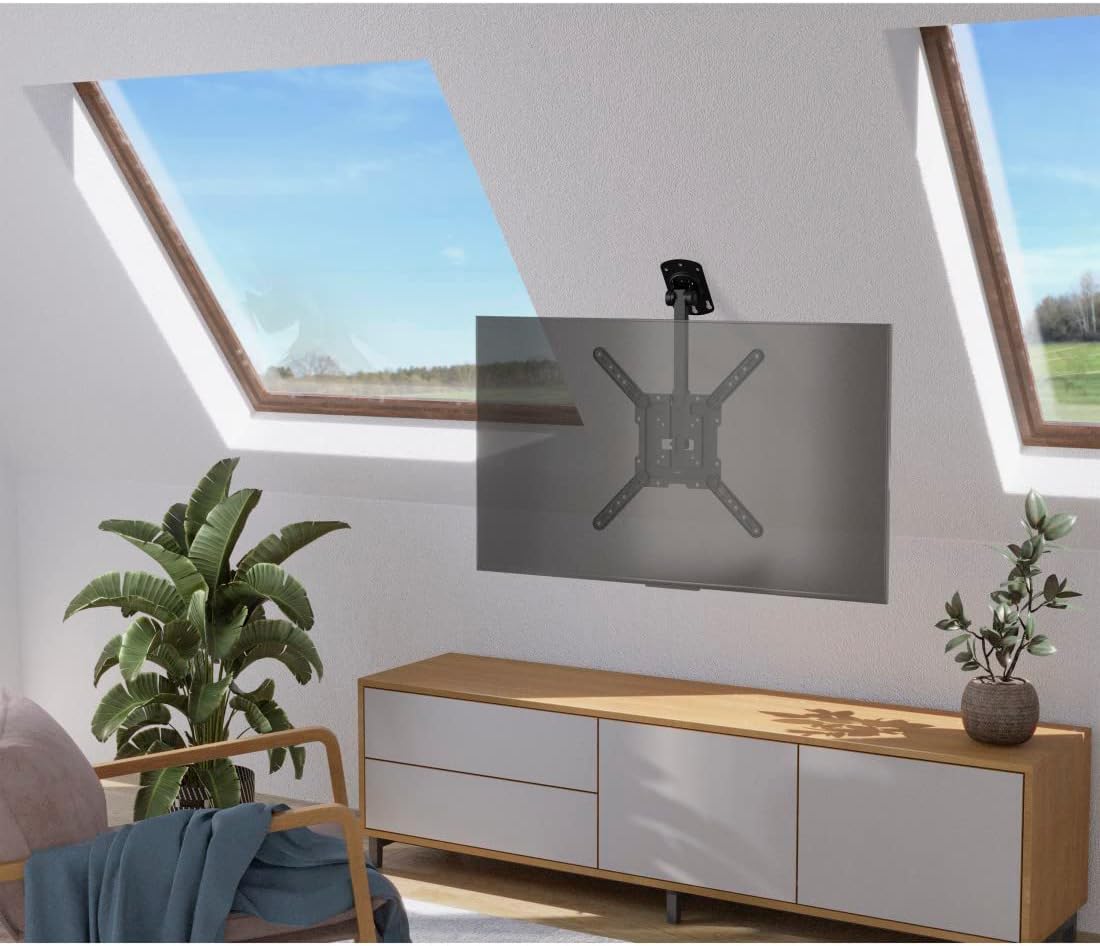 Thumbnail 4 de Hama TV Deckenhalterung schwenkbar & höhenverstellbar für 32–65 Zoll (VESA 75x75–400x400, bis 40 kg) schwarz