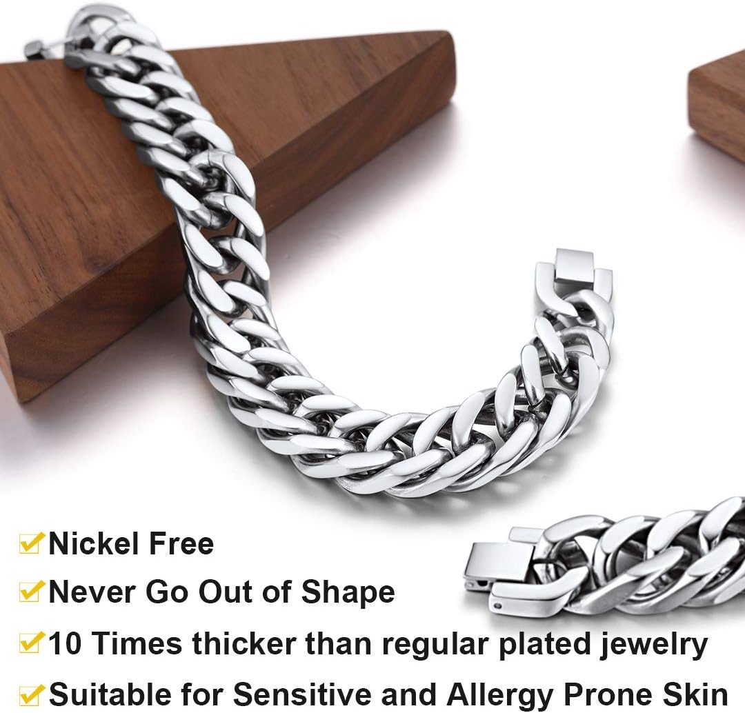 Thumbnail 5 de ChainsHouse Bracelet Acier 12 mm 21 cm