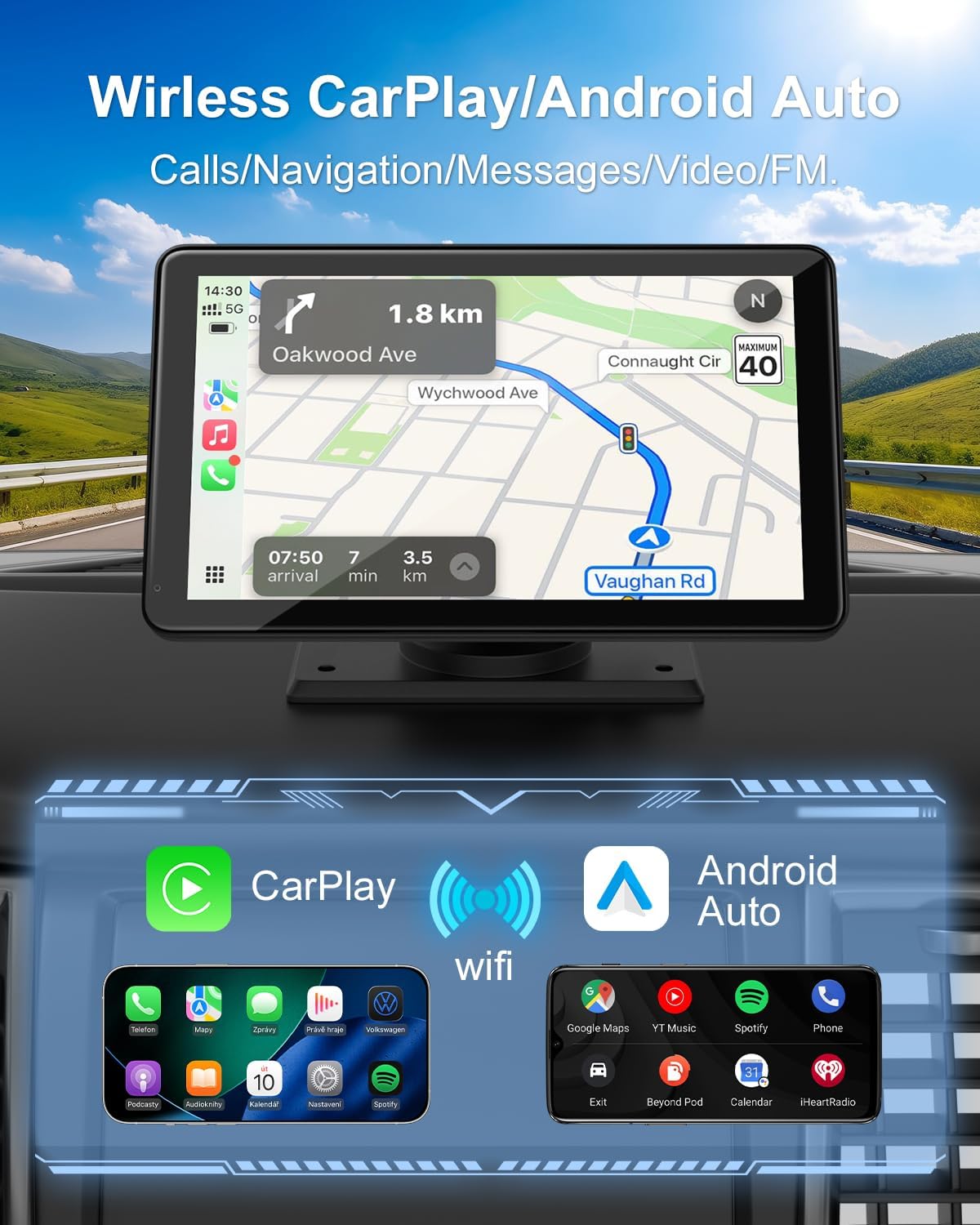 Detalle de CarPlay Screen, 7-Inch