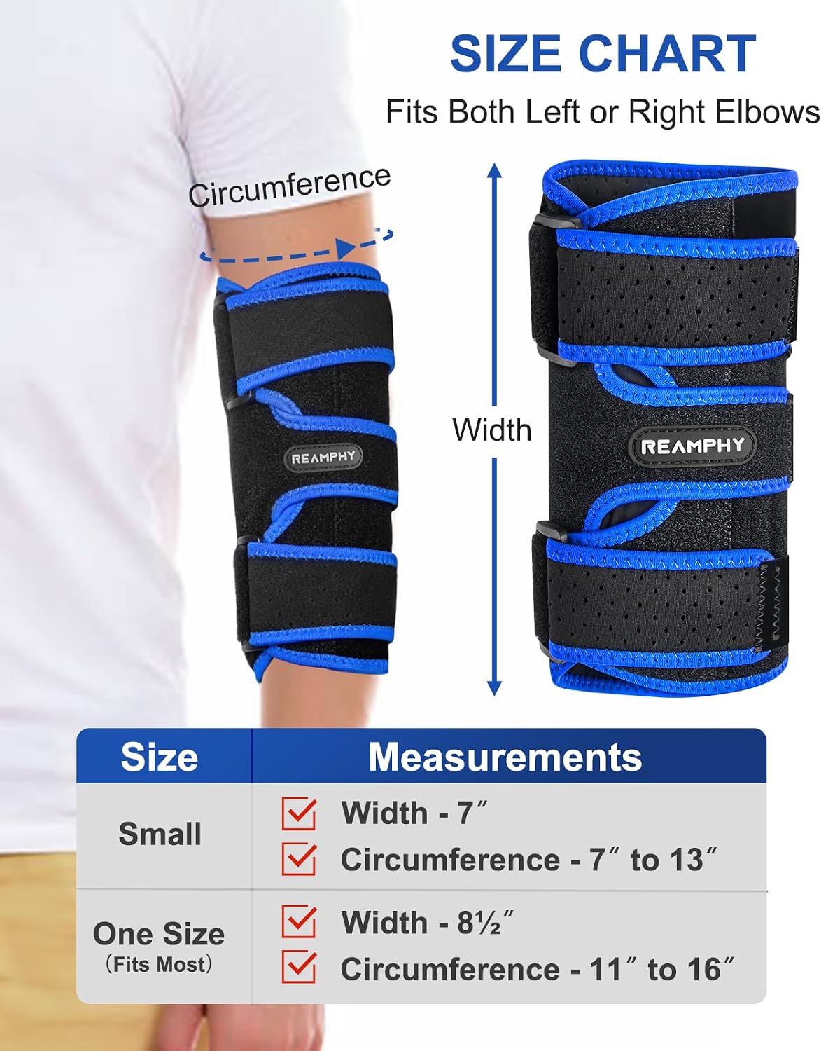 Thumbnail 5 de Reamphy EB01 Adjustable Elbow Brace, Night Splint for Elbow Support