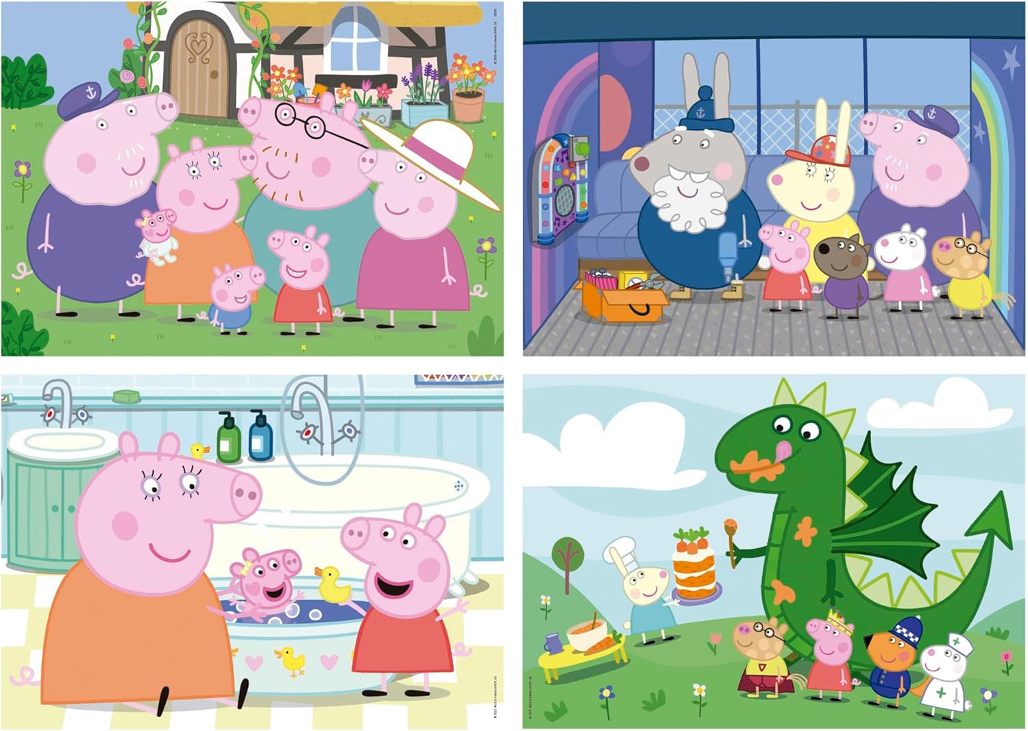 Thumbnail 1 de Educa Peppa Pig Set mit 4 progressiven Kinderpuzzles (20/40/60/80 Teile) – für Kinder ab 4 Jahren