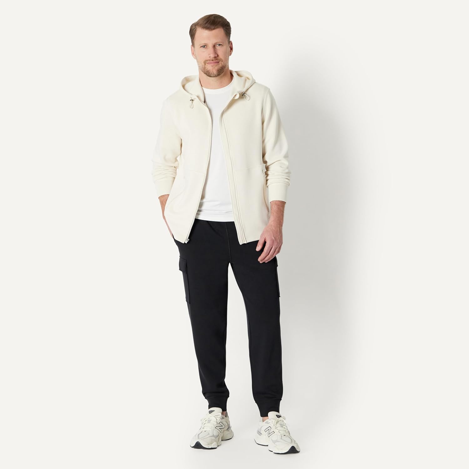 Thumbnail 4 de Amazon Essentials Men’s Athletic Relaxed Fit Full-Zip Lounge Hoodie (Active Sweat)