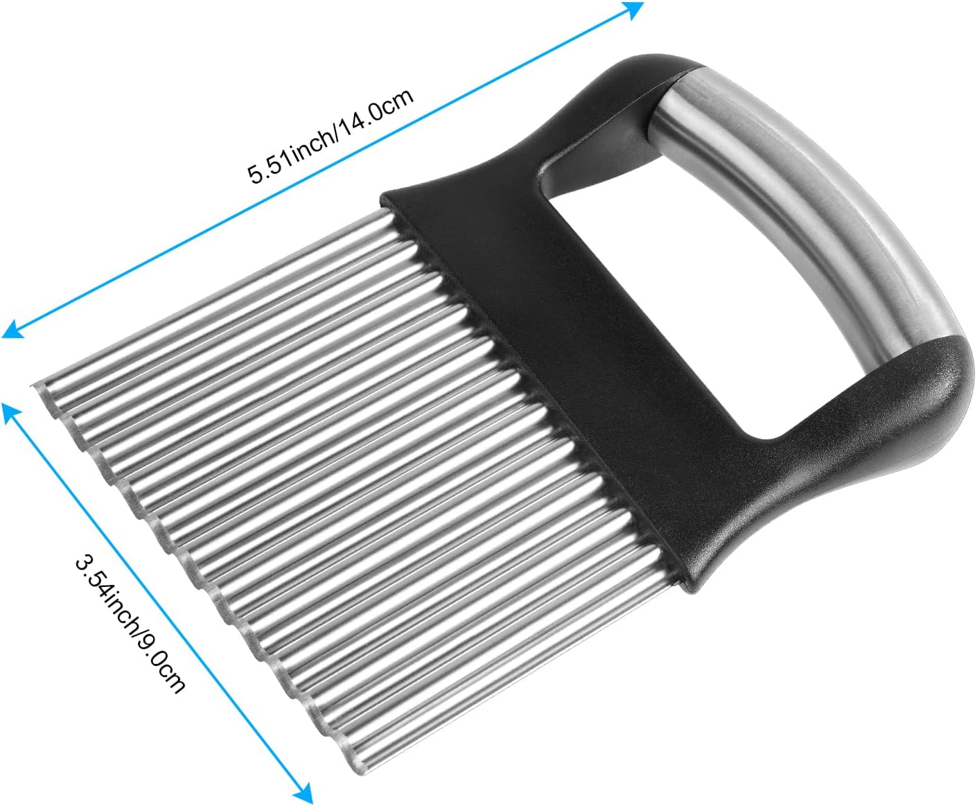 Detalle 2 de Vicloon 1 Stainless Steel Wave Potato Cutter with 14 cm Blade