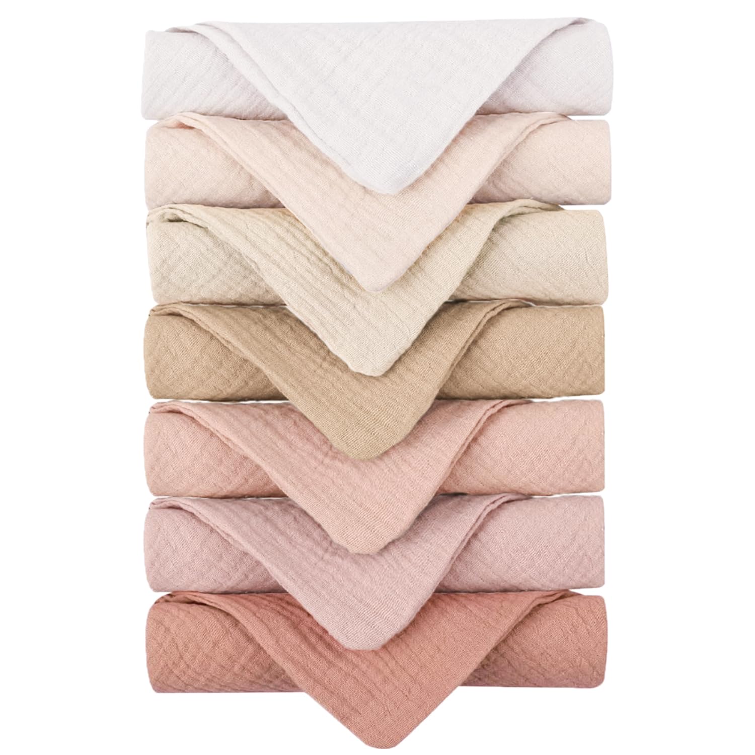 Detalle de Konssy Muslin Baby Washcloths 100% Cotton