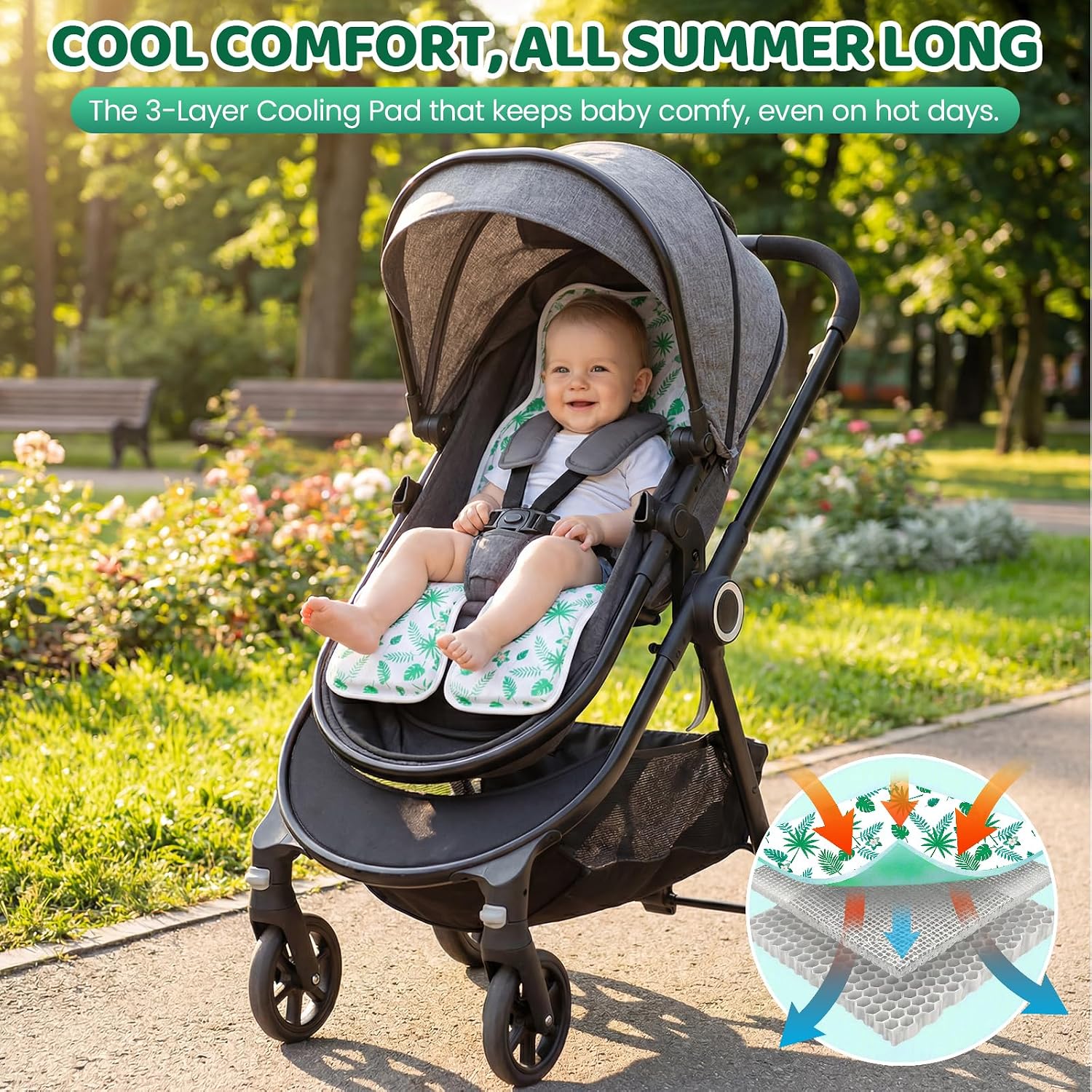 Detalle de Orzbow Stroller Cooling Pad, Polyester