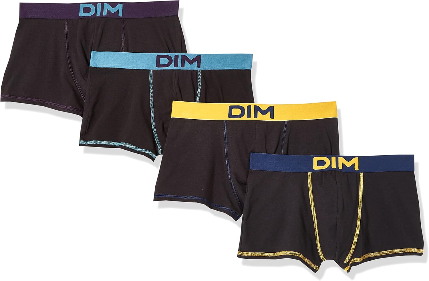 Thumbnail 6 de Lot de 4 boxers homme DIM Coton Stretch « Mix and Colors »