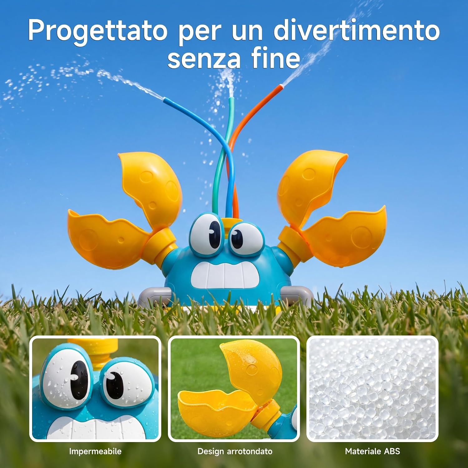 Thumbnail 6 de Meribbit Giochi d'Acqua per Bambini con Cornhole e 3 Getti: divertimento estivo all'aperto