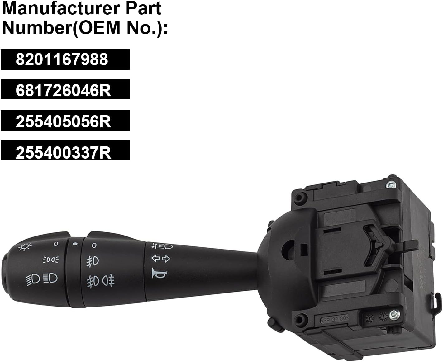 Detalle de YAOPEI Steering Column Indicator Stalk Switch for Dacia/Renault (15 Pins) – OE 8201167988