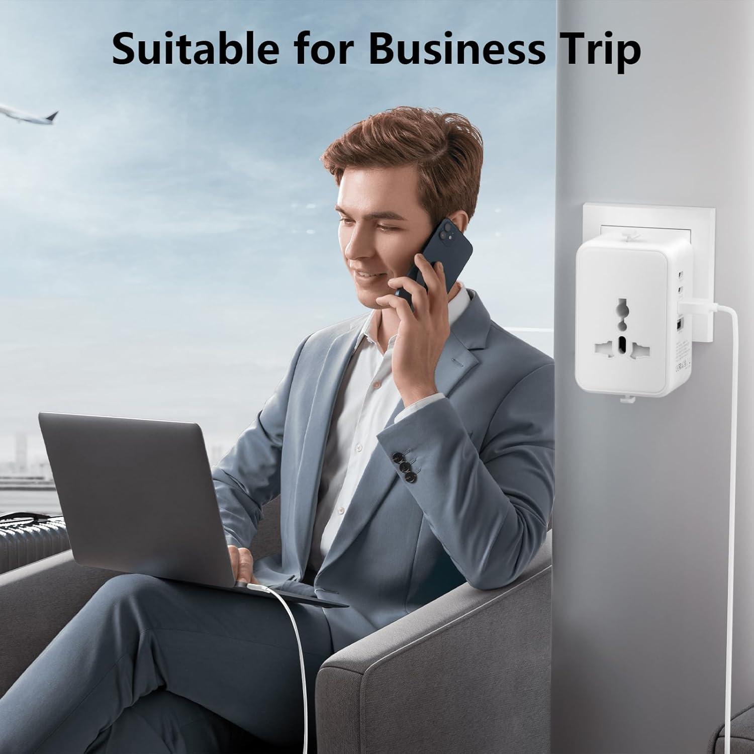 Thumbnail 6 de Universal Travel Adapter Worldwide Multi Plug 🌍