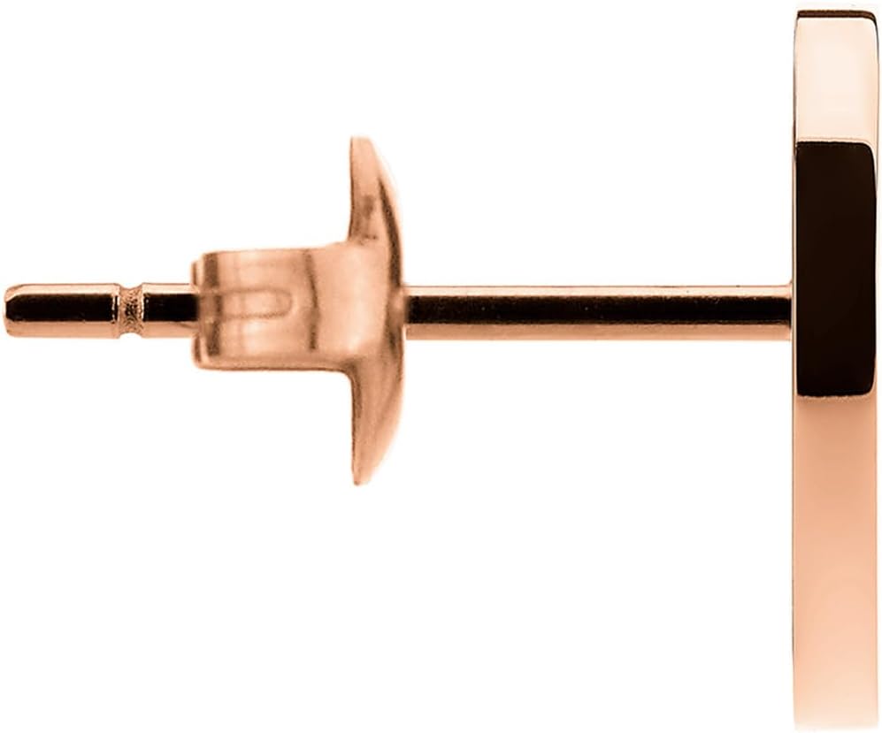 Detalle 2 de LIEBESKIND BERLIN Damen-Ohrstecker Edelstahl (roségold) – 11 mm, Steckverschluss