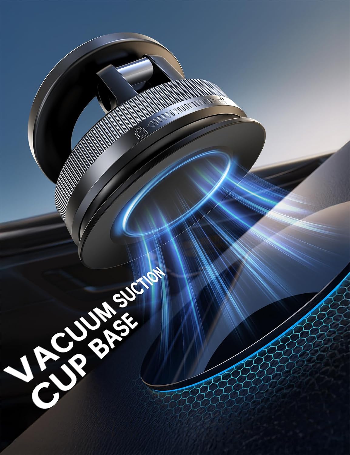Detalle de Coolpow Magnetic Car Phone Mount with Vacuum Suction