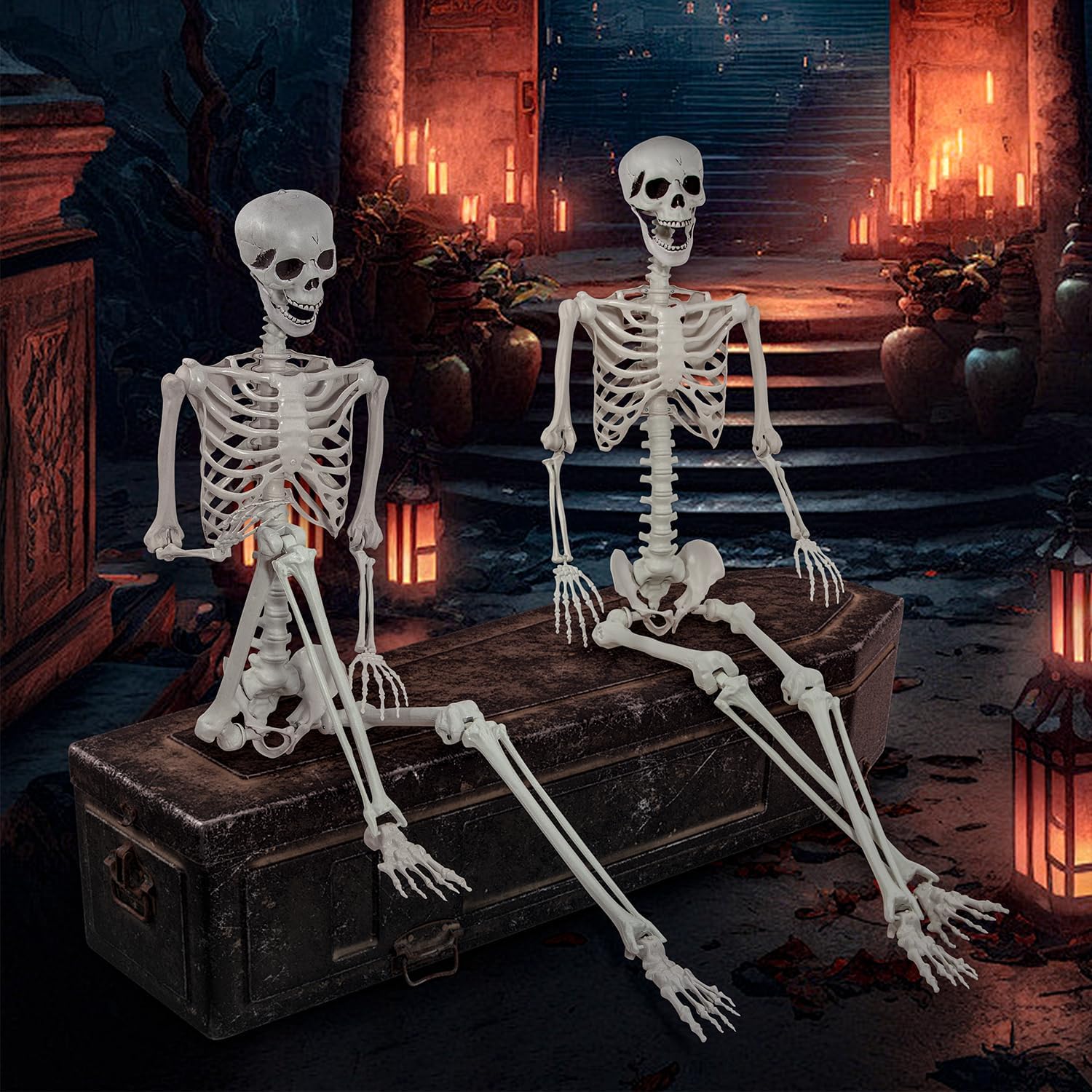 Detalle 2 de XONOR 180cm-GJZ Life-Size Plastic Skeleton with Movable Joints