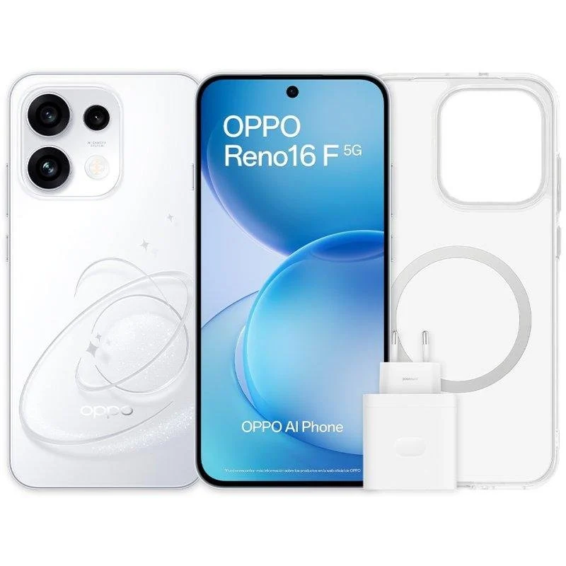 Detalle de OPPO Reno16 F 5G 8GB/256GB — fotografía móvil avanzada y autonomía para uso intensivo