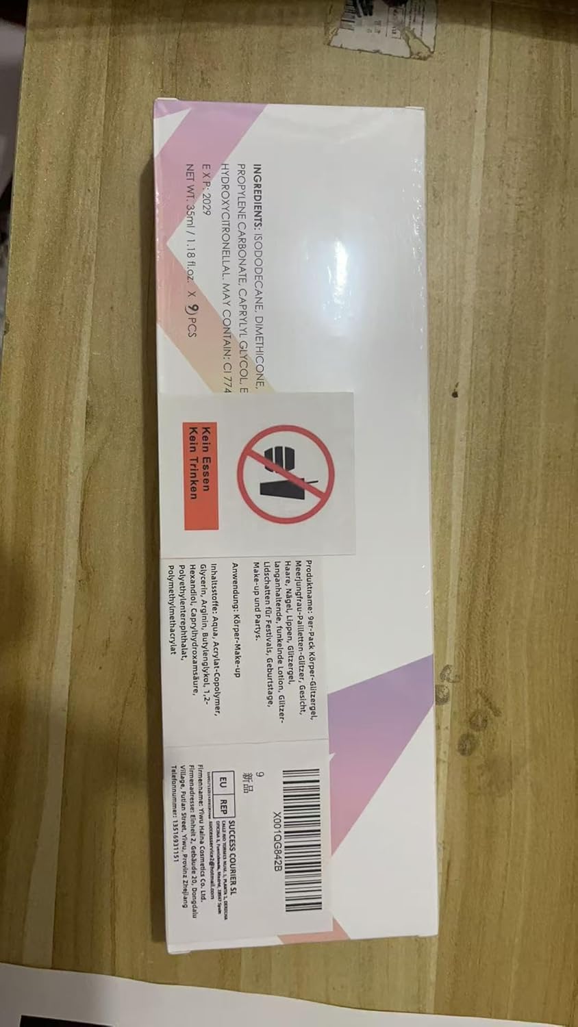 Thumbnail 6 de Confezione 9 gel glitter per corpo, viso e capelli