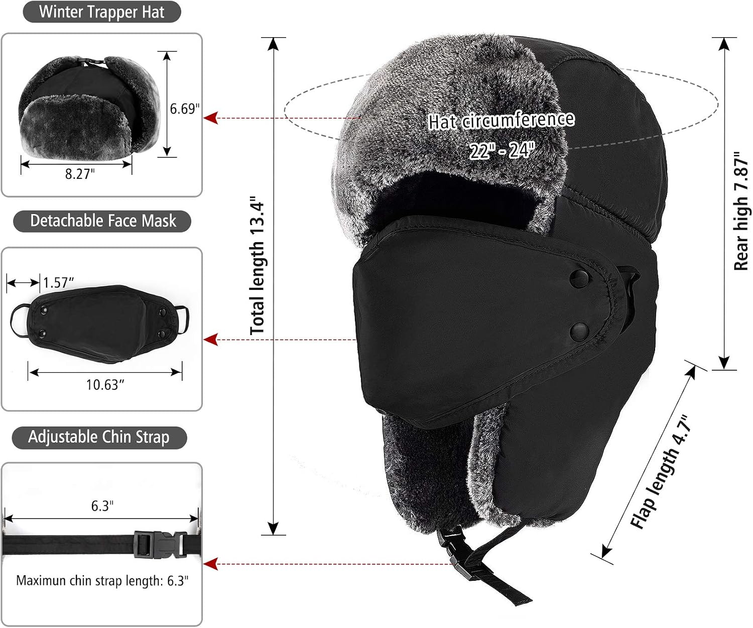 Thumbnail 5 de mysuntown Trapper Ushanka Hat