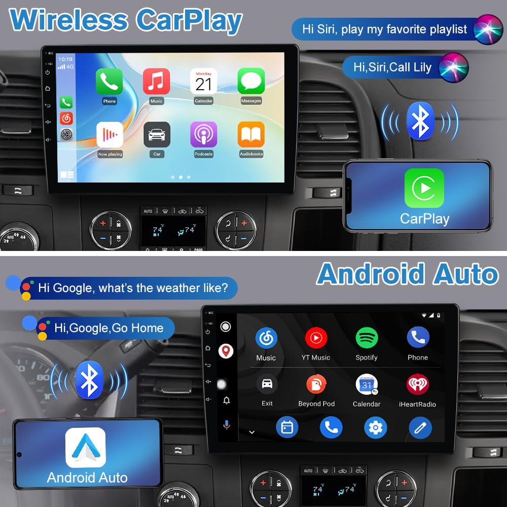 Detalle 2 de Vratzn 10 Inch Car Radio with CarPlay