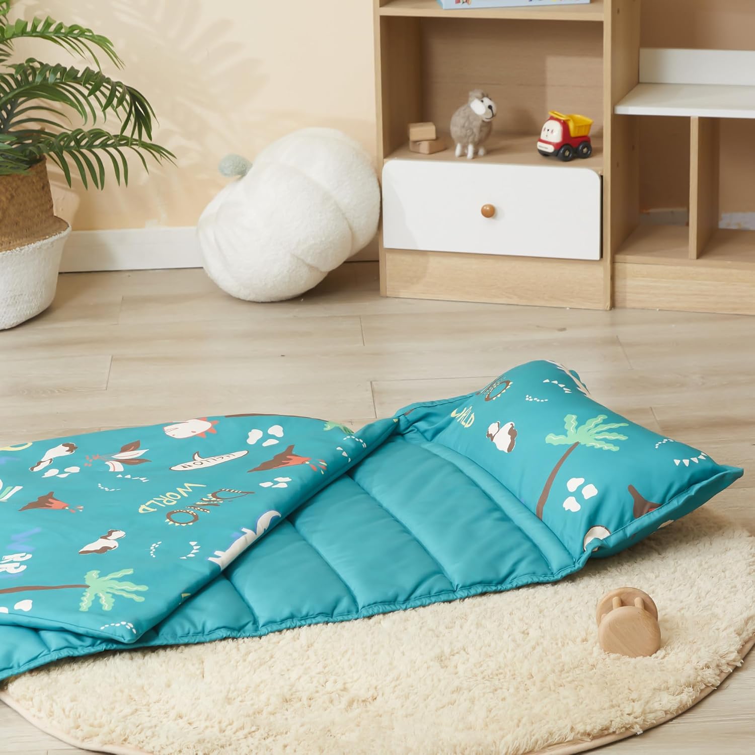 Detalle de Morais Toddler Nap Mat with Pillow and Blanket – 52" x 20