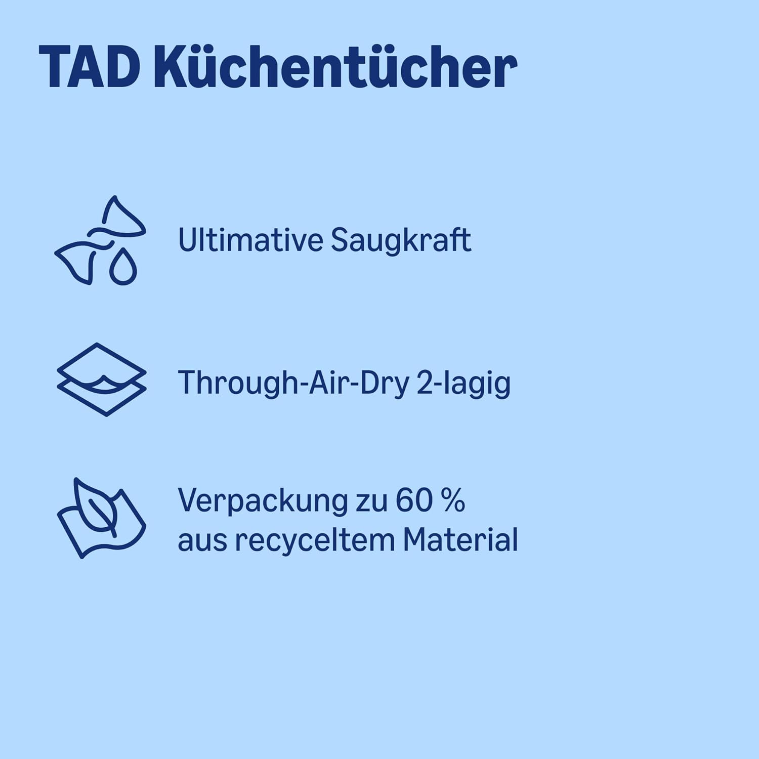 Detalle de by Amazon Ultra-saugfähige TAD-Küchenrolle, 32 Rollen (8x4), FSC-zertifiziert