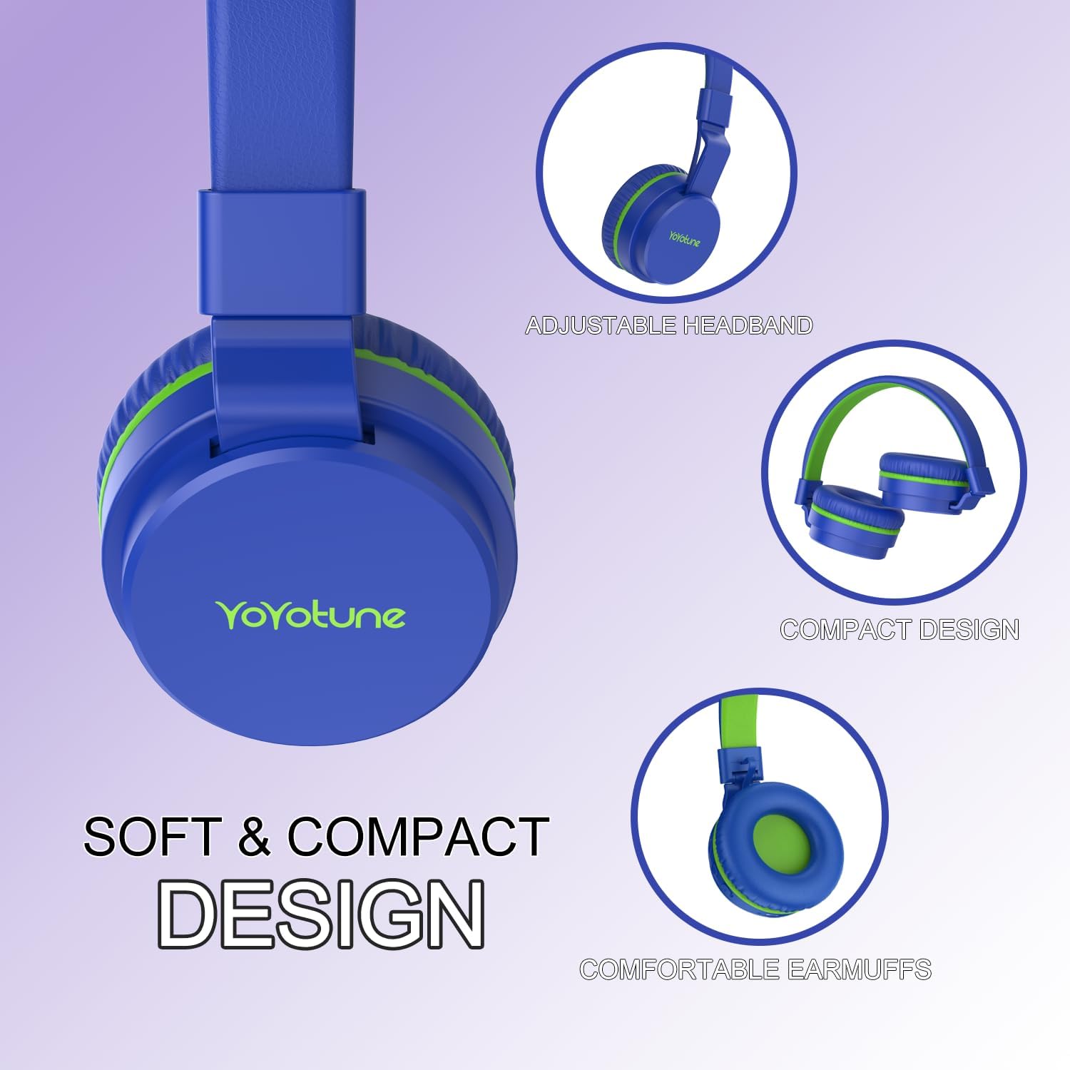 Detalle 2 de Kids Bluetooth Headphones 40H playtime