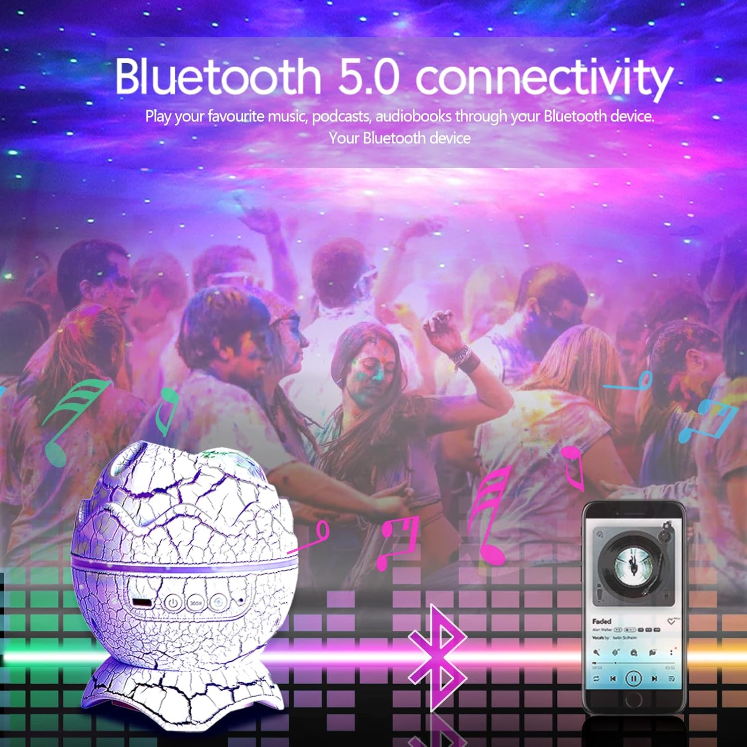 Thumbnail 2 de Dinosaur Egg Proiettore 14 colori 🌌