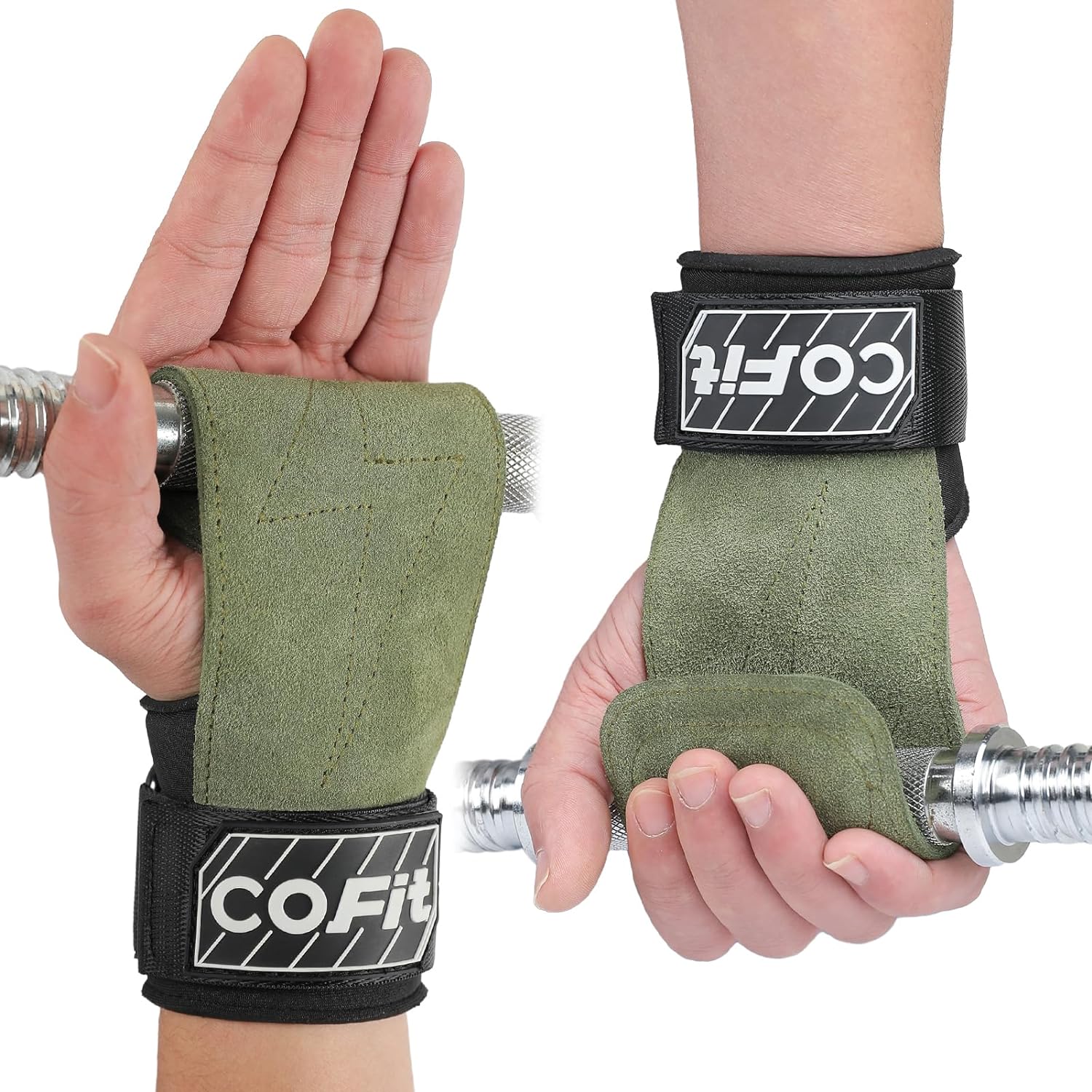 Thumbnail 6 de COFIT Cinghie da Polso per Sollevamento Pesi – Fascette in pelle Oxford a doppio strato per presa migliorata