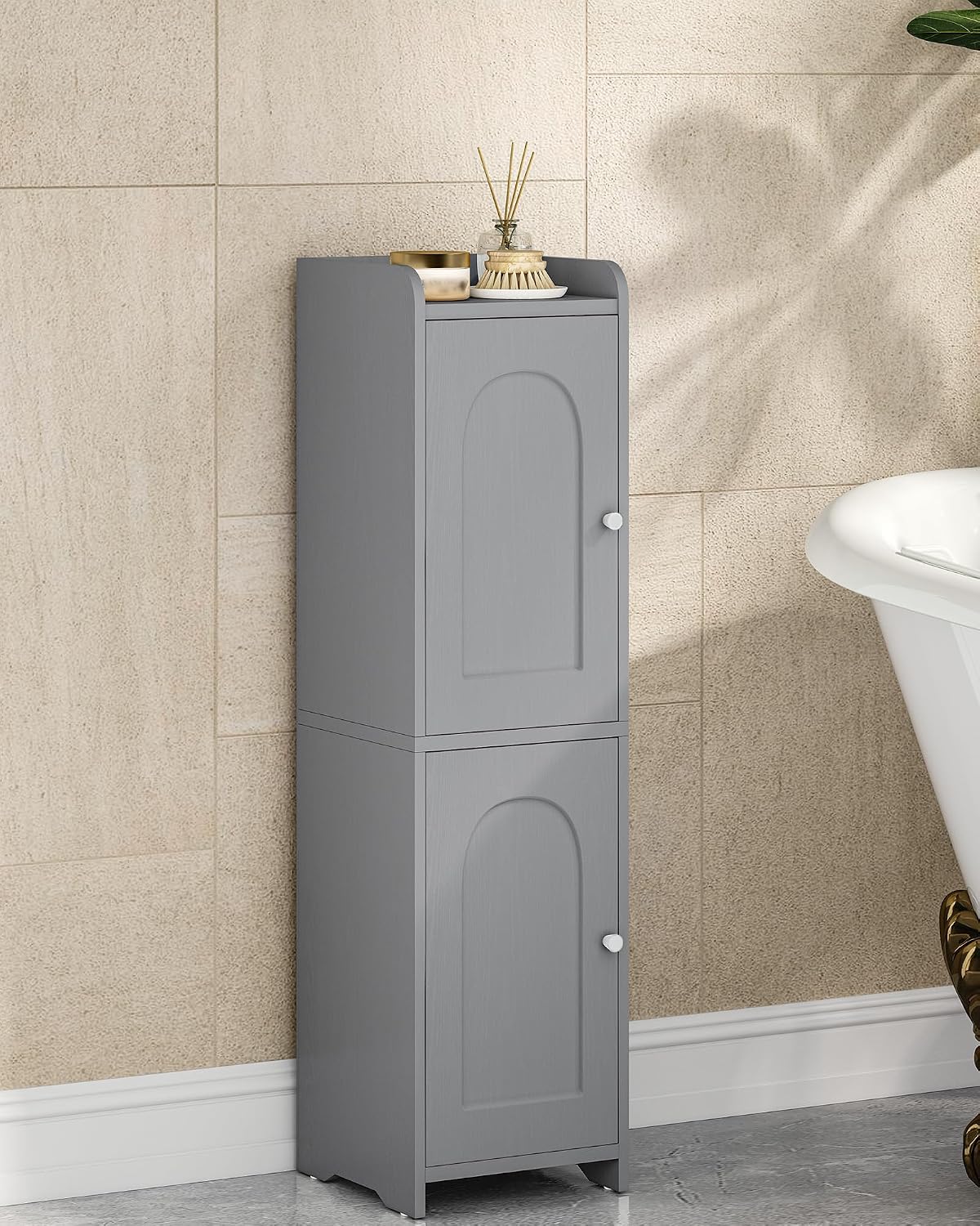 Thumbnail 6 de Hzuaneri Bathroom Corner Storage Cabinet with 2 Doors