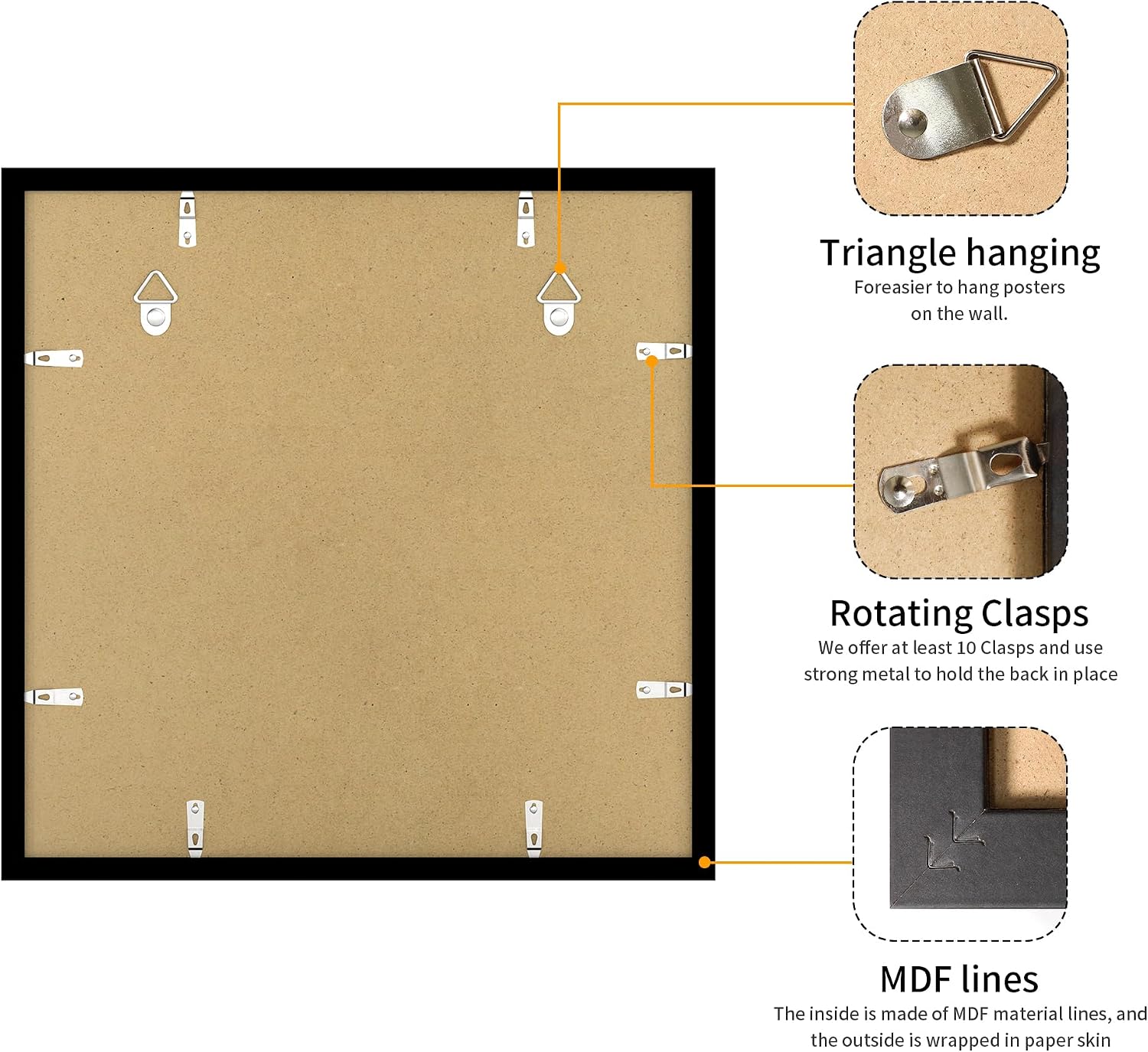 Detalle 2 de YESKAY Picture Frames, 20x20