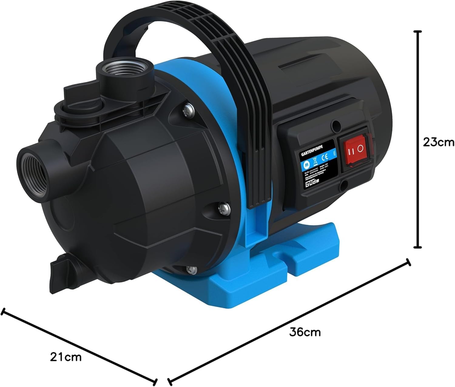 Thumbnail 6 de Güde Gartenpumpe GP 6035 – 600 W, 3200 l/h, 7 m Ansaughöhe