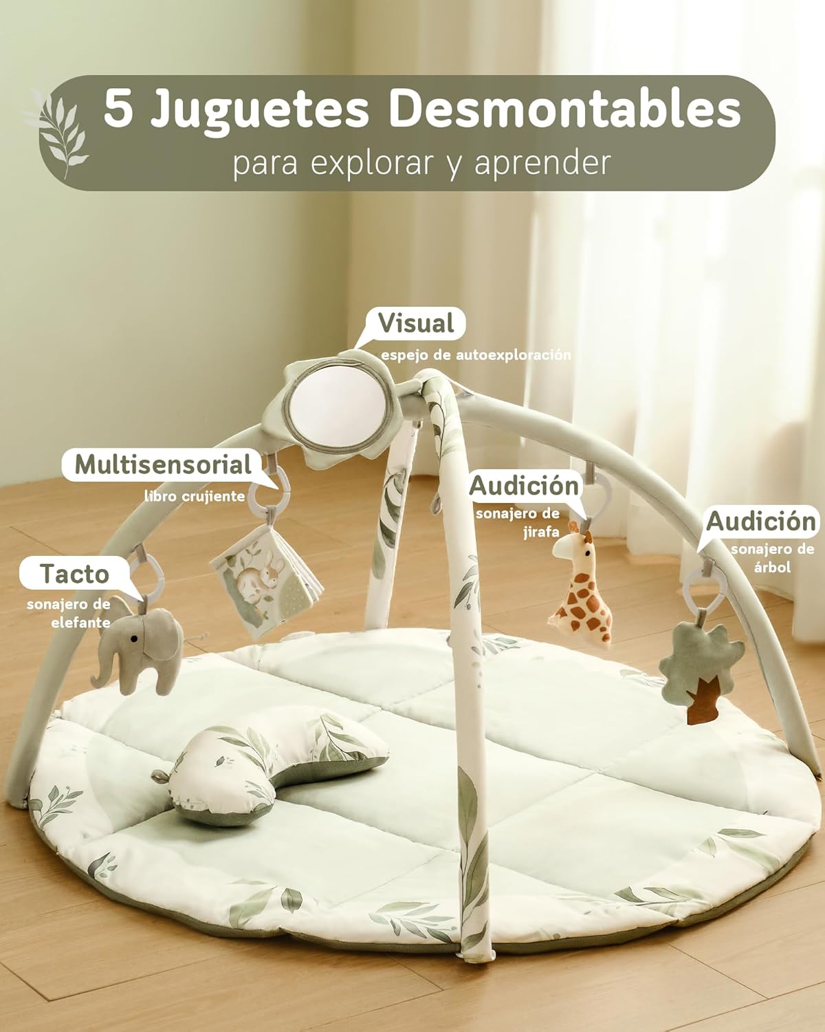 Detalle de Fortella Gimnasio para Bebé 97x97 cm
