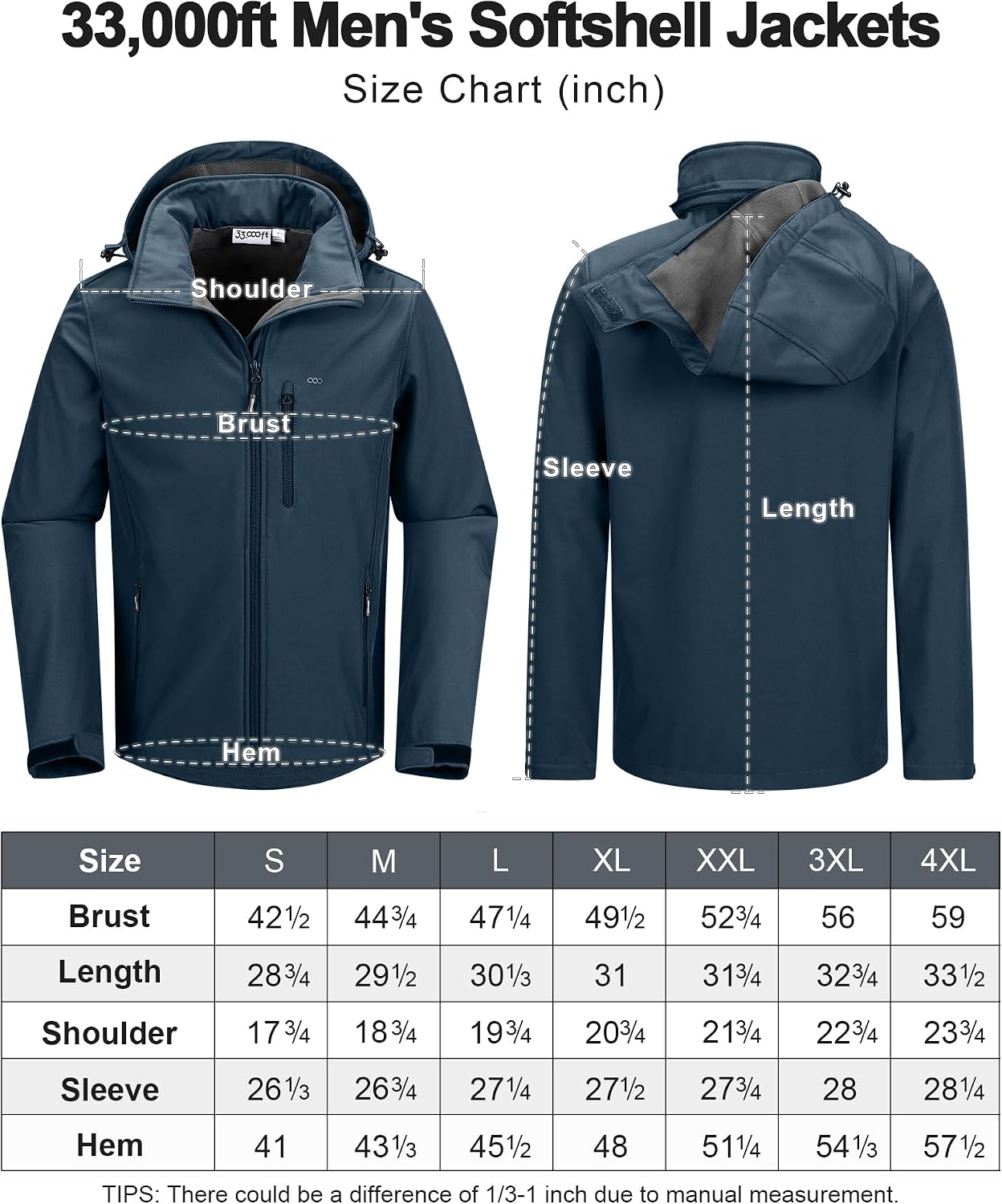 Thumbnail 5 de 33,000ft Men's Waterproof Softshell Jacket 3‑Pocket